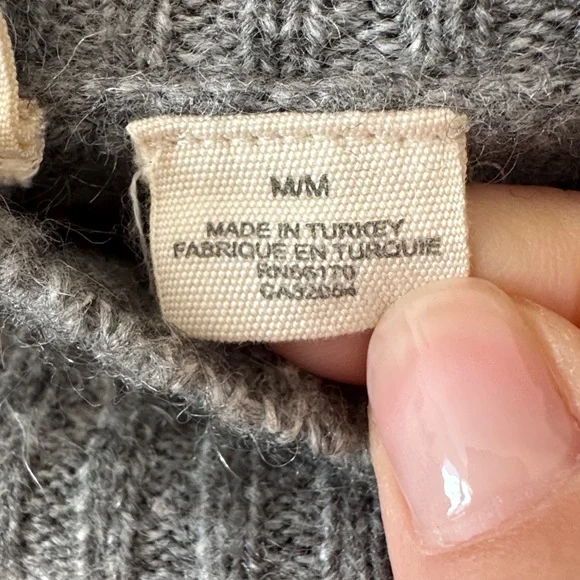 MOTH Anthropologie Schnauzer Dog Graphic Knit Sweater Mock Neck Pullover MEDIUM - Picture 3 of 5